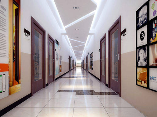 大学生创业基地走廊